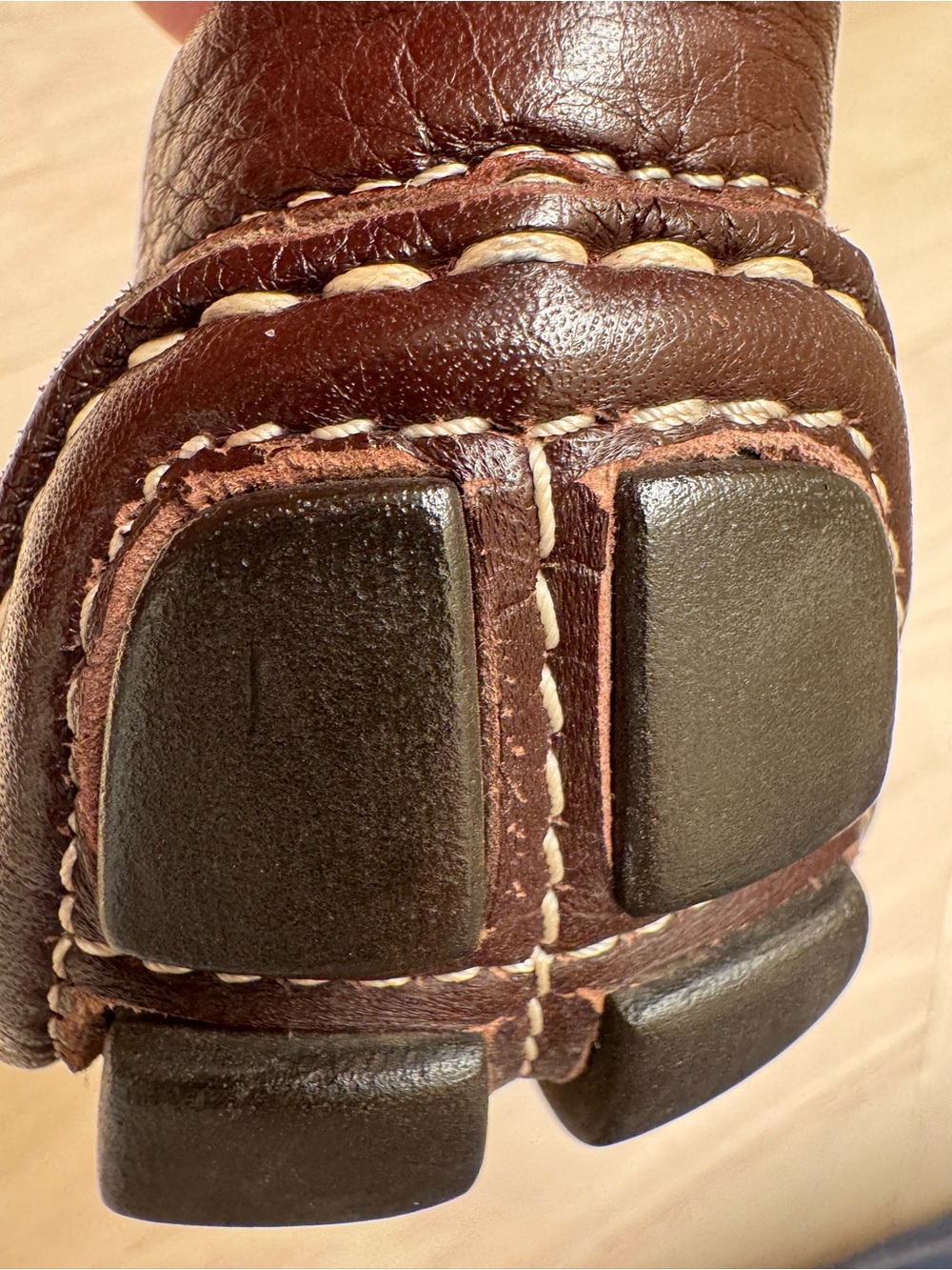 Prada Dark Brown Pebbled Leather Slip-On Loafers size 39 - Picture 4 of 9